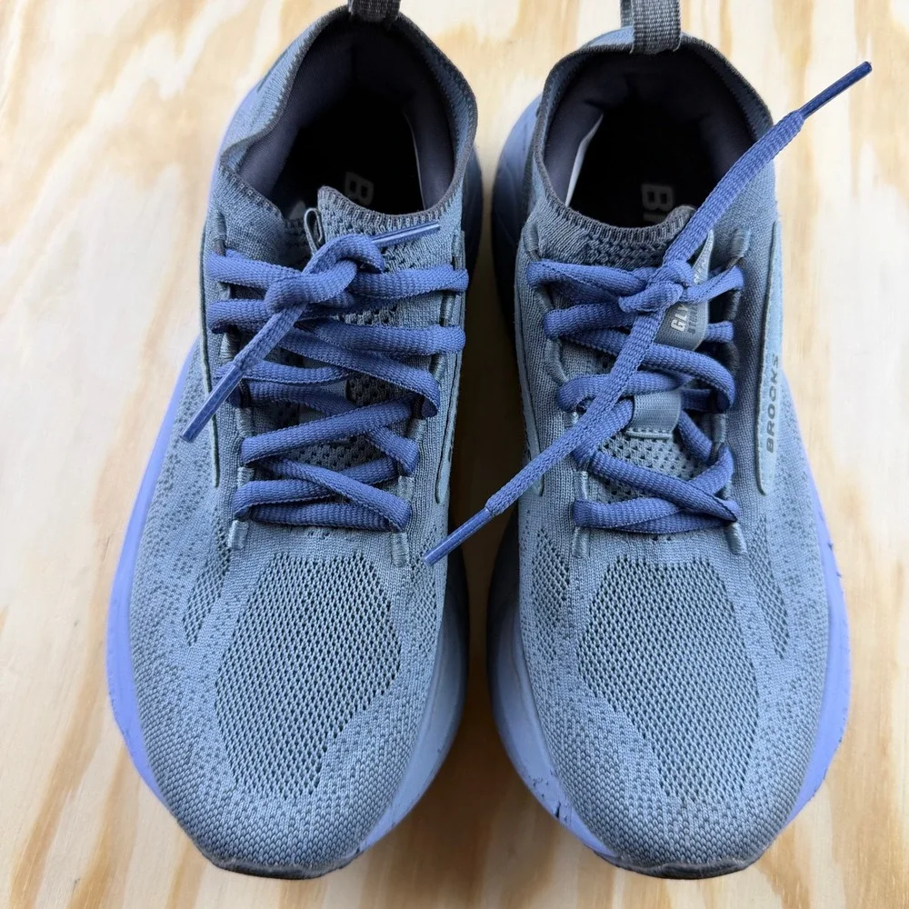 Brooks Glycerin StealthFit 21 Womens 6.5 Blue Purple Running Shoes Trainers